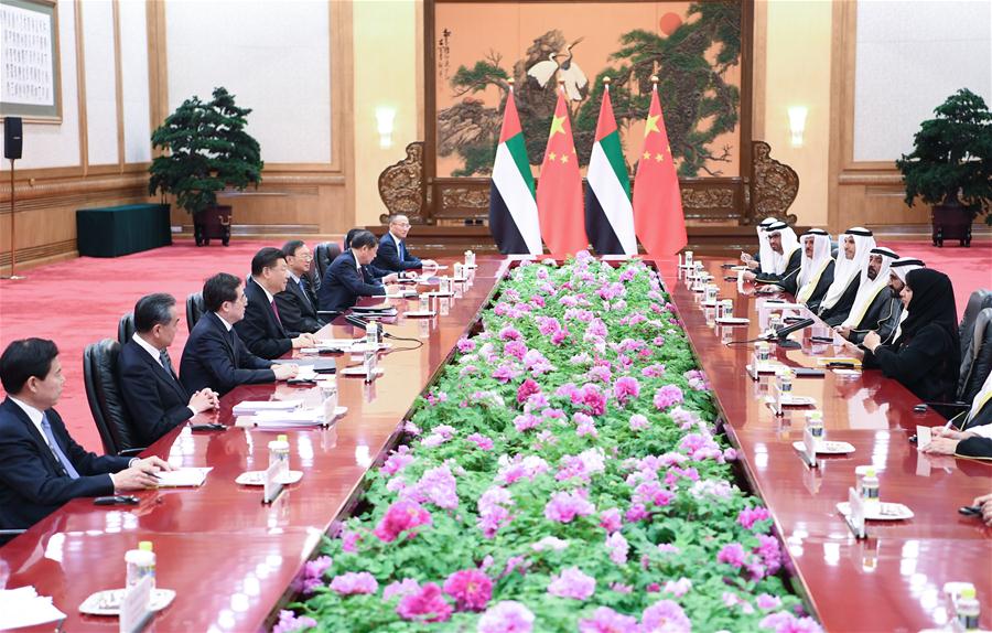 (BRF)CHINA-BEIJING-XI JINPING-UAE VICE PRESIDENT-MEETING (CN)