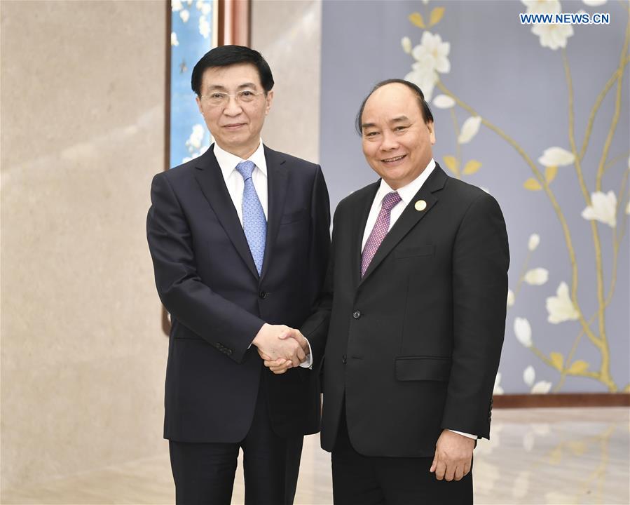 (BRF)CHINA-BEIJING-WANG HUNING-VIETNAMESE PM-MEETING (CN)