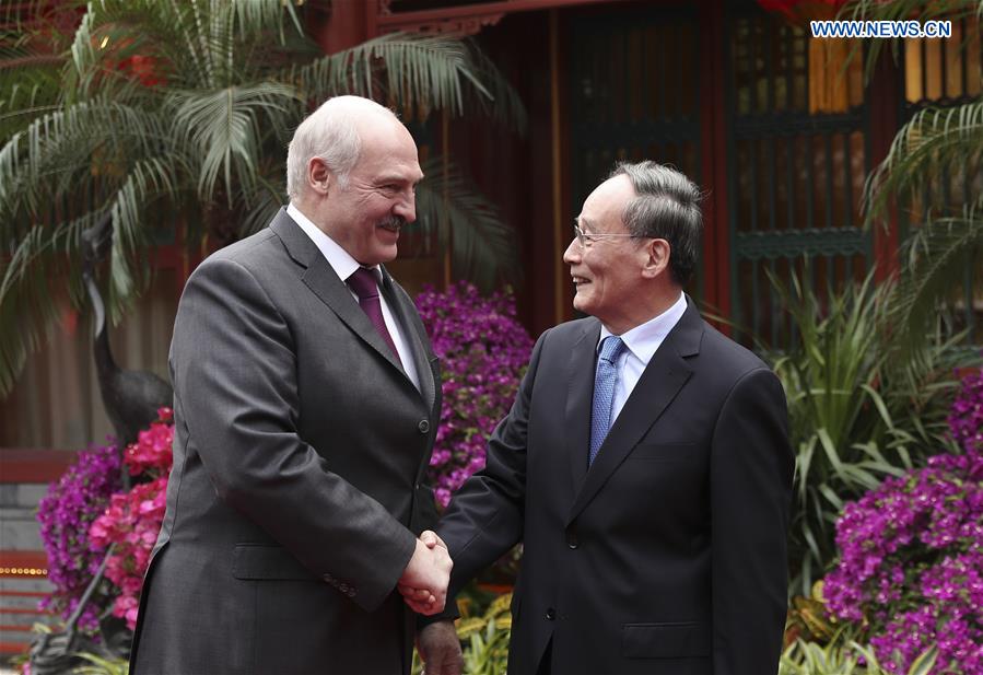 (BRF)CHINA-BEIJING-WANG QISHAN-BELARUSIAN PRESIDENT-MEETING (CN)