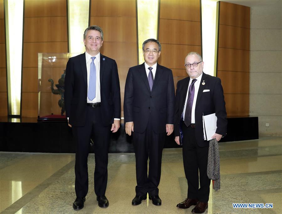 (BRF)CHINA-BEIJING-HU CHUNHUA-ARGENTINE GUESTS-MEETING (CN)