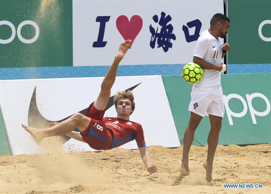 (SP)CHINA-HAIKOU-BEACH SOCCER