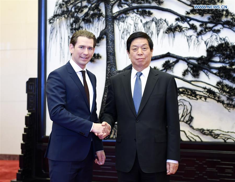 (BRF)CHINA-BEIJING-LI ZHANSHU-AUSTRIAN CHANCELLOR-MEETING (CN)