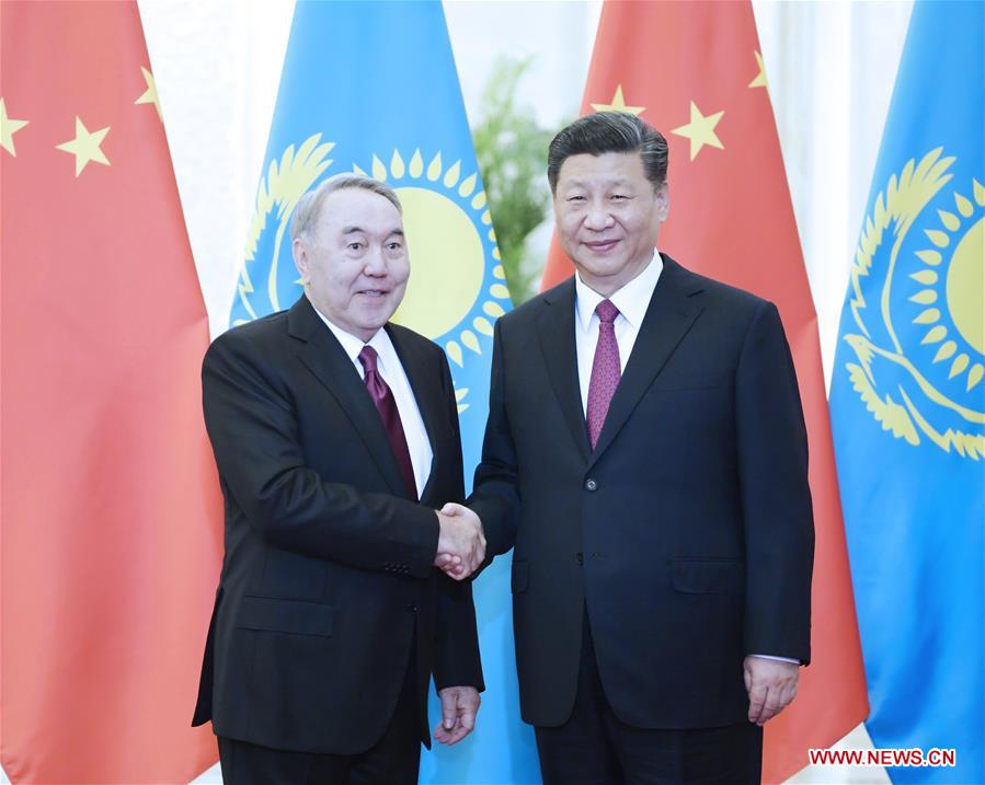 CHINA-BEIJING-XI JINPING-FIRST PRESIDENT OF KAZAKHSTAN-MEETING (CN)