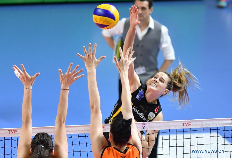 (SP)TURKEY-ISTANBUL-VOLLEYBALL-TURKISH WOMEN'S LEAGUE-VAKIFBANK VS ECZACIBASI