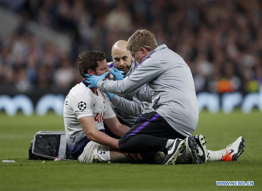 (SP)BRITAIN-LONDON-FOOTBALL-UEFA CHAMPIONS LEAGUE-TOTTENHAM HOTSPUR VS AJAX