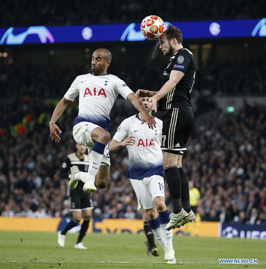 (SP)BRITAIN-LONDON-FOOTBALL-UEFA CHAMPIONS LEAGUE-TOTTENHAM HOTSPUR VS AJAX