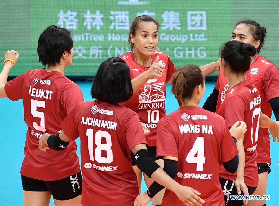 Thailand Beats Japan 3 1 At 2019 Asian Women S Club Volleyball Championship Xinhua English
