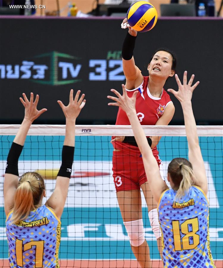 2019 Asian Women S Club Volleyball Championship Altay Vc Vs Dprk Xinhua English News Cn
