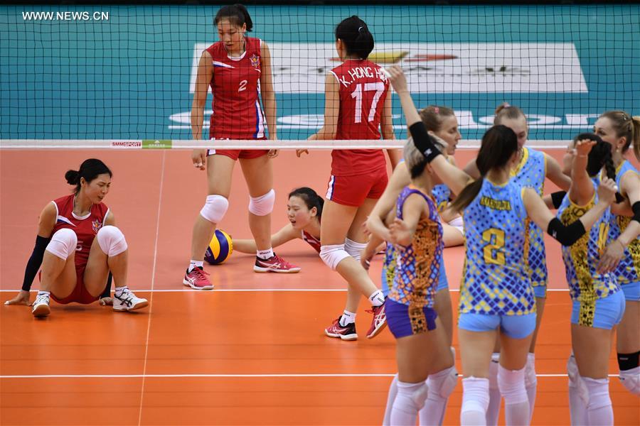 (SP)CHINA-TIANJIN-ASIAN WOMEN'S CLUB VOLLEYBALL CHAMPIONSHIP-KAZ VS PRK (CN)