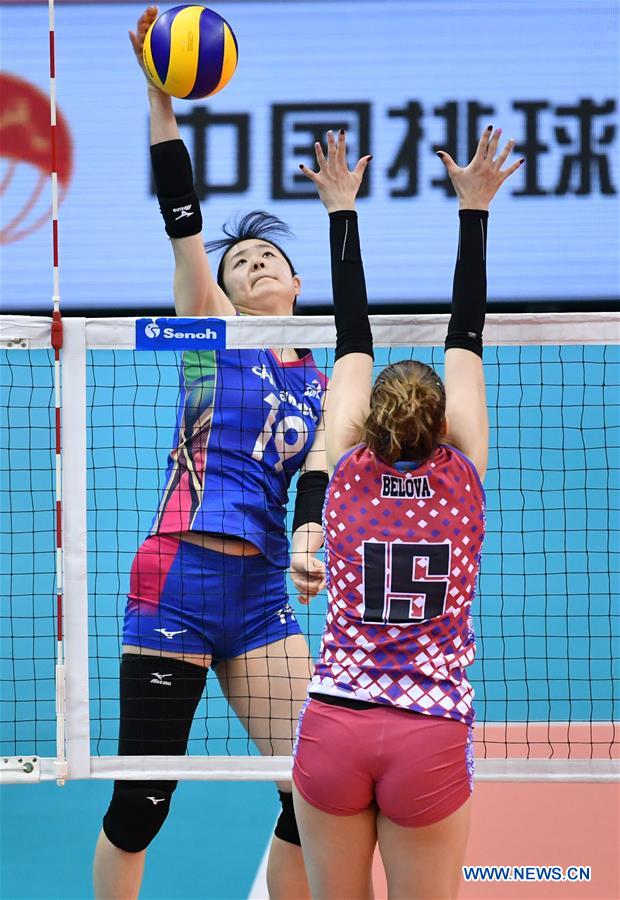 (SP)CHINA-TIANJIN-ASIAN WOMEN'S CLUB VOLLEYBALL CHAMPIONSHIP-JPN VS KAZ (CN)