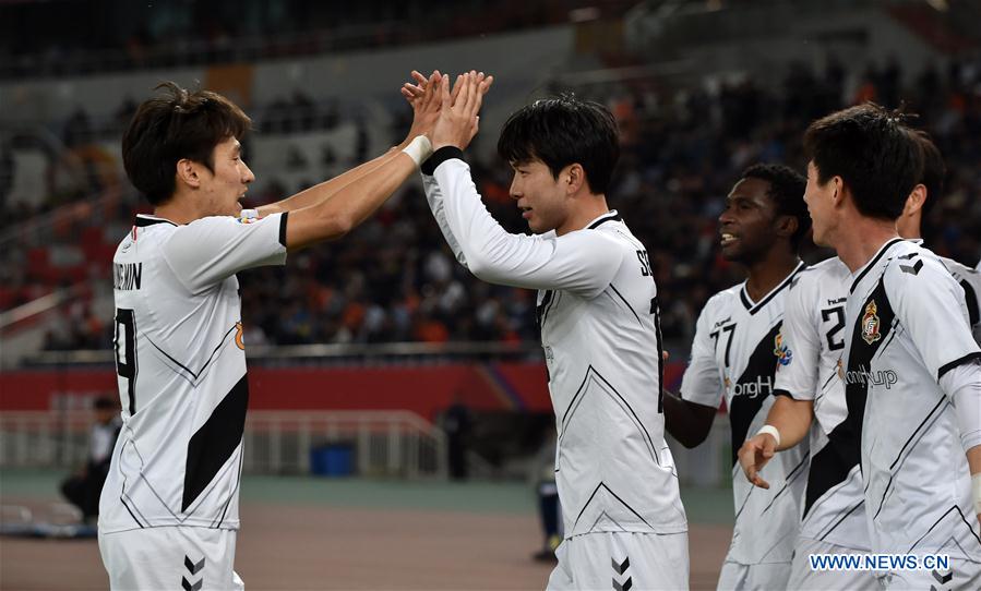 (SP)CHINA-SHANDONG-JINAN-SOCCER-AFC CHAMPIONS LEAGUE-GROUP E