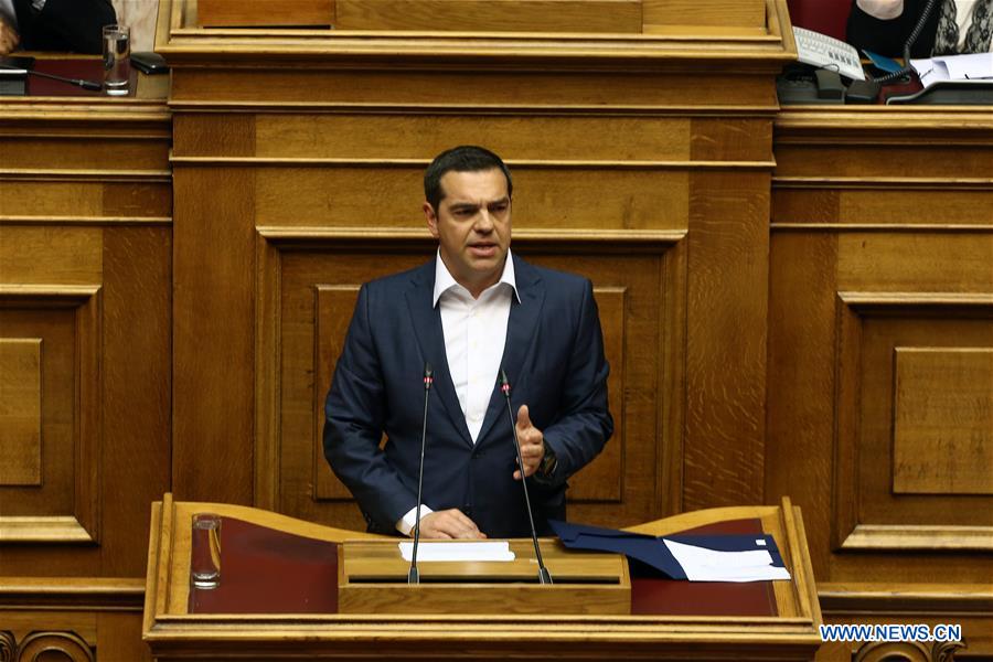 GREECE-ATHENS-PARLIAMENT-VOTE OF CONFIDENCE 