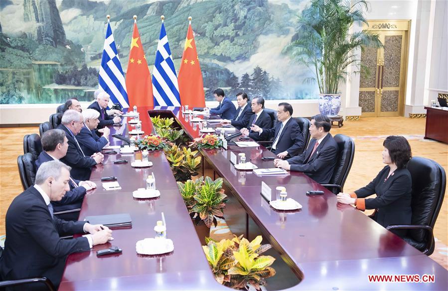 CHINA-BEIJING-LI KEQIANG-GREEK PRESIDENT-MEETING (CN)