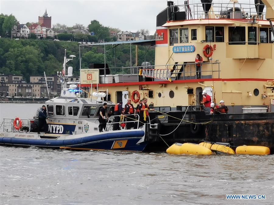 U.S.-NEW YORK-HUDSON RIVER-HELICOPTER-CRASH