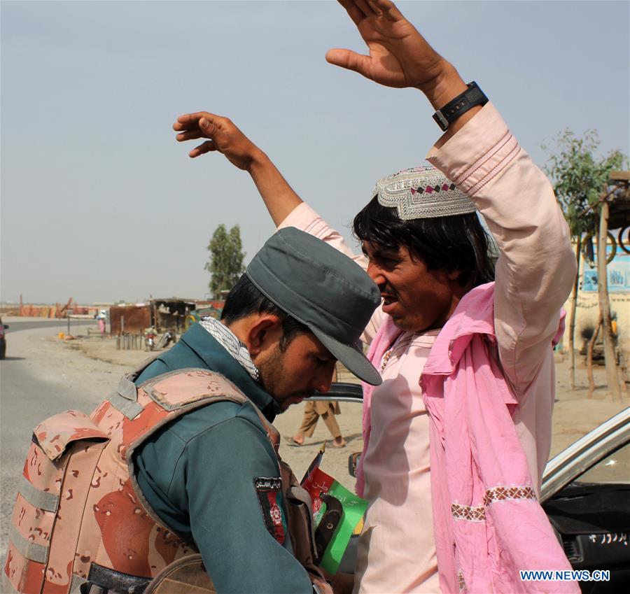 AFGHANISTAN-KANDAHAR-SECURITY CHECKPOINT