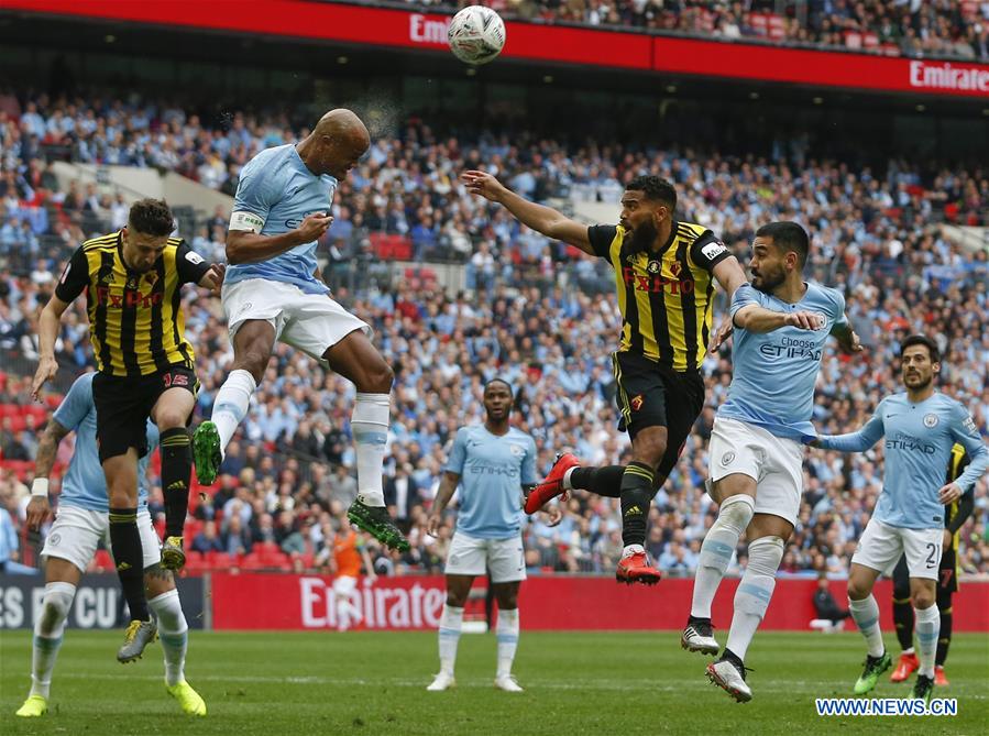 (SP)BRITAIN-LONDON-FOOTBALL-FA CUP-FINAL-MAN CITY VS WATFORD