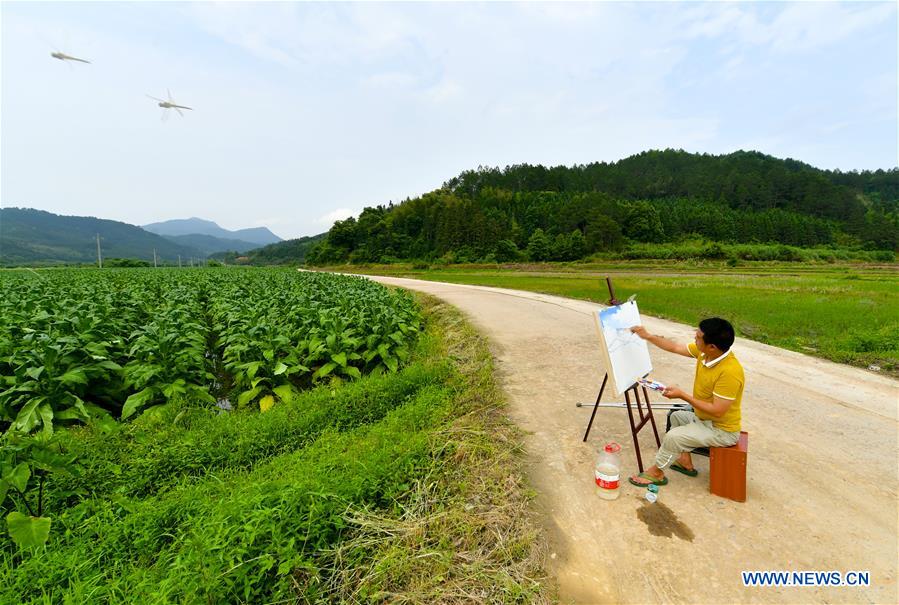 CHINA-JIANGXI-LICHUAN-DISABLED PAINTER (CN)