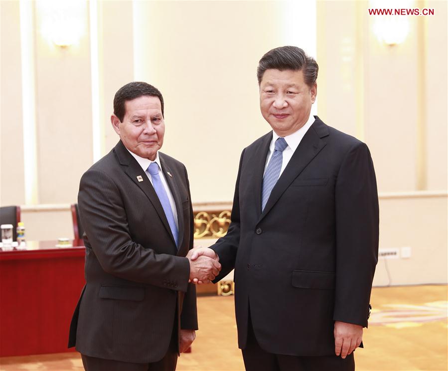 CHINA-BEIJING-XI JINPING-BRAZILIAN VICE PRESIDENT-MEETING(CN)