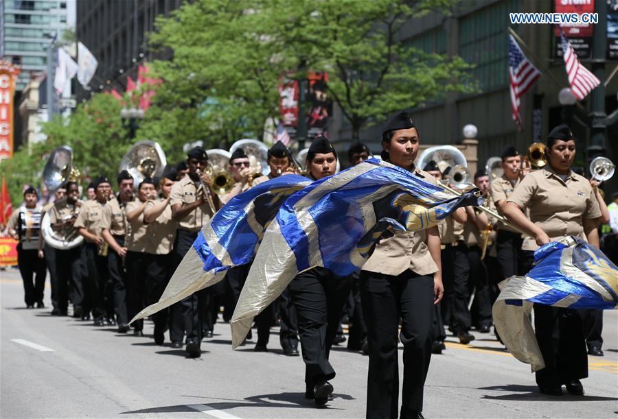 U.S.-CHICAGO-MEMORIAL DAY-PARADE