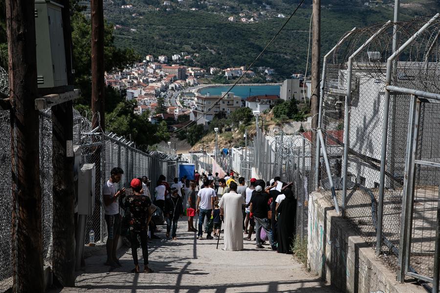 GREECE-SAMOS-REFUGEE CAMP