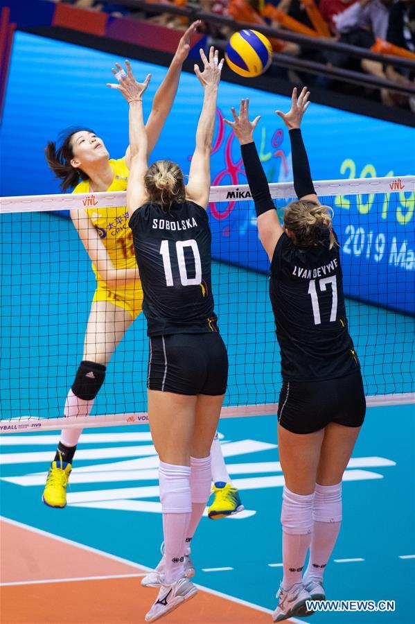 (SP)CHINA-MACAO-VOLLEYBALL-NATIONS LEAGUE-CHN VS BEL (CN)