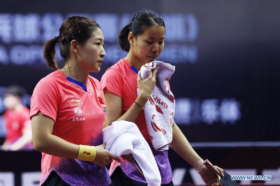 (SP)CHINA-SHENZHEN-TABLE TENNIS-CHINA OPEN-WOMEN'S DOUBLES (CN)