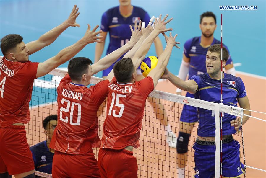 (SP)SERBIA-NOVI SAD-VOLLEYBALL-NATIONS LEAGUE-FRANCE VS RUSSIA