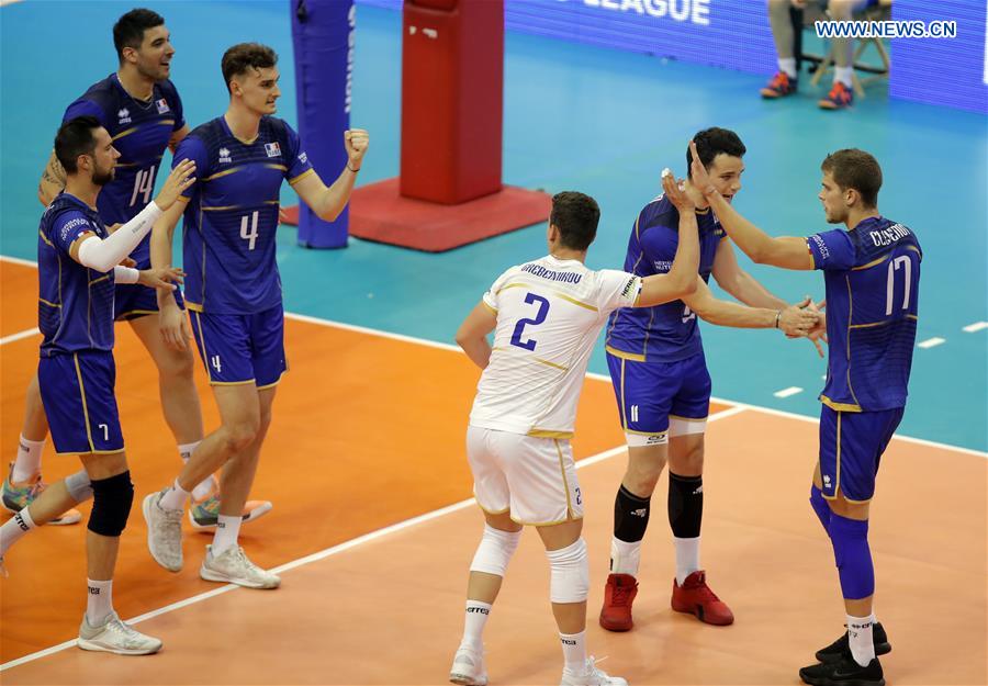 (SP)SERBIA-NOVI SAD-VOLLEYBALL-NATIONS LEAGUE-FRANCE VS RUSSIA