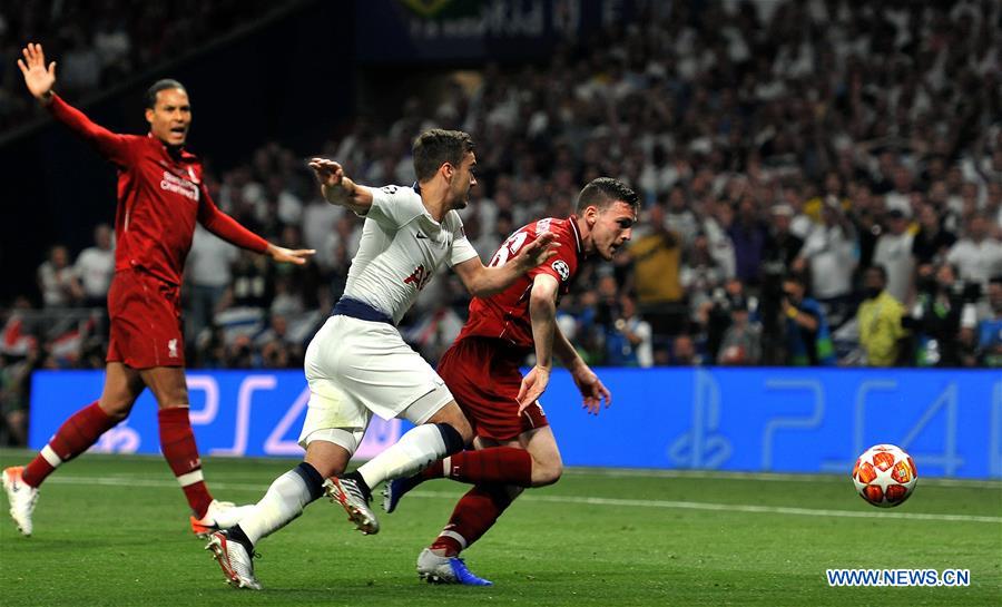 Liverpool beat Tottenham 2-0 to win UEFA Champions League - Xinhua