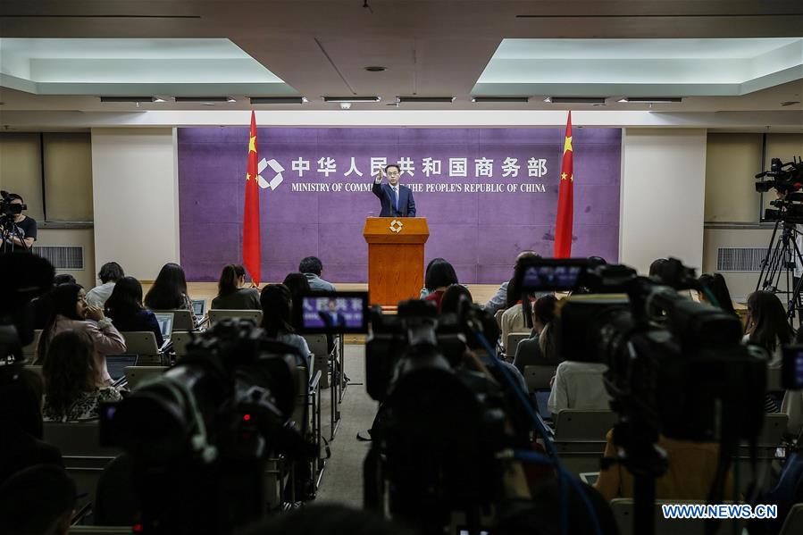 CHINA-BEIJING-MOC-PRESS CONFERENCE (CN)