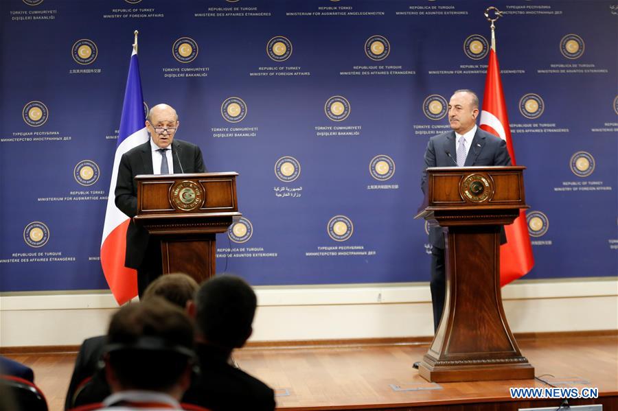 TURKEY-ANKARA-FRANCE-FM-MEETING