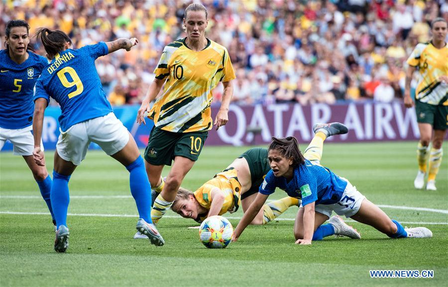 (SP)FRANCE-MONTPELLIER-2019 FIFA WOMEN'S WORLD CUP-GROUP C-BRAZIL VS AUSTRALIA
