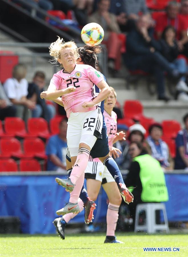 (SP)FRANCE-RENNES-2019 FIFA WOMEN'S WORLD CUP-GROUP D-JPN VS SCO