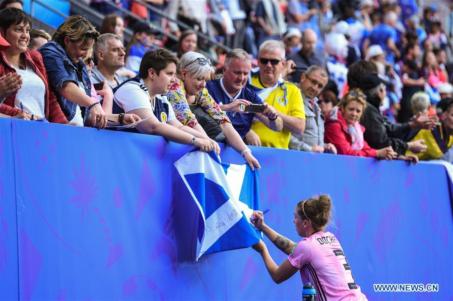 (SP)FRANCE-RENNES-2019 FIFA WOMEN'S WORLD CUP-GROUP D-JPN VS SCO