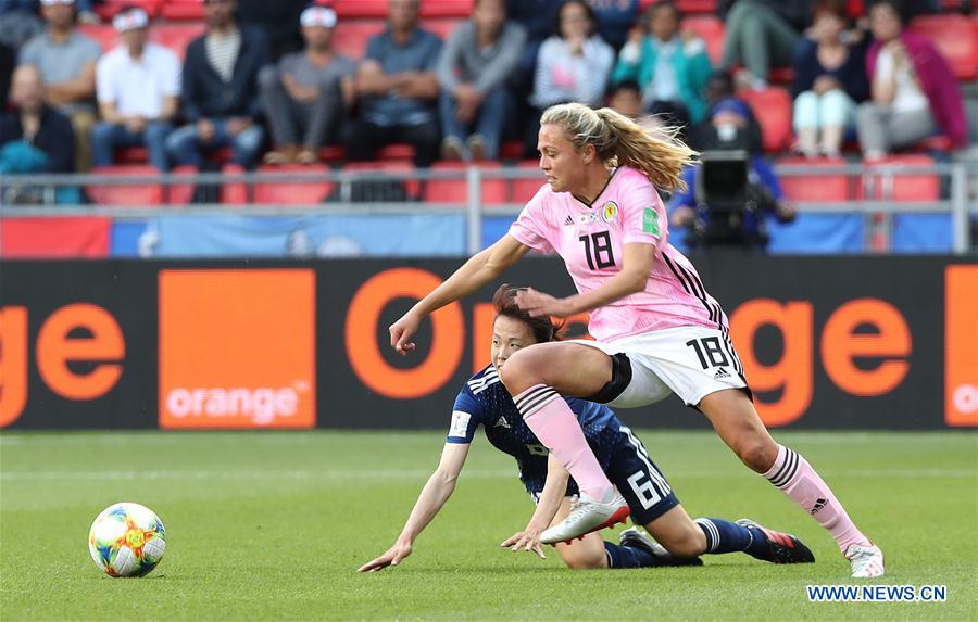 (SP)FRANCE-RENNES-2019 FIFA WOMEN'S WORLD CUP-GROUP D-JPN VS SCO