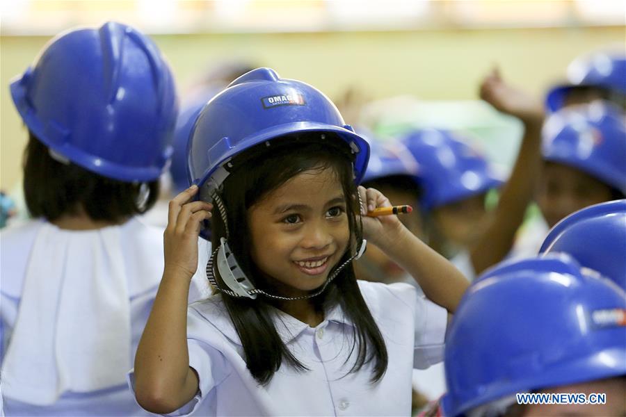 THE PHILIPPINES-QUEZON CITY-EARTHQUAKE-DRILL