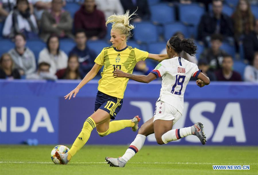 (SP)FRANCE-LE HAVRE-SOCCER-FIFA WOMEN'S WORLD CUP-SWE VS USA