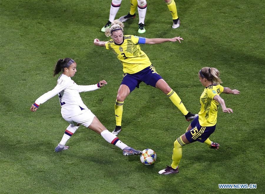 (SP)FRANCE-LE HAVRE-SOCCER-FIFA WOMEN'S WORLD CUP-SWE VS USA