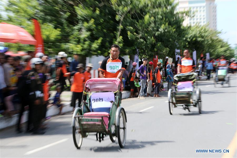 CAMBODIA-PHNOM PENH-CYCLO RACE