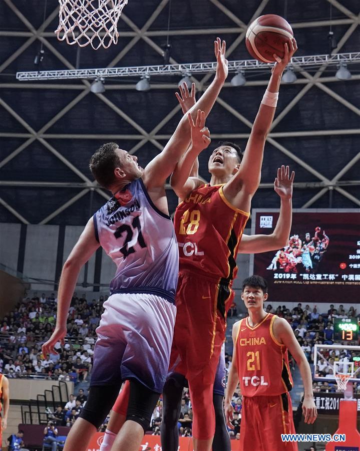 (SP)CHINA-CHANGZHOU-BASKETBALL-CHINA VS AUSTRALIAN NBL TEAM