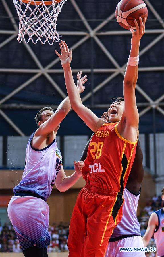 (SP)CHINA-CHANGZHOU-BASKETBALL-CHINA VS AUSTRALIAN NBL TEAM