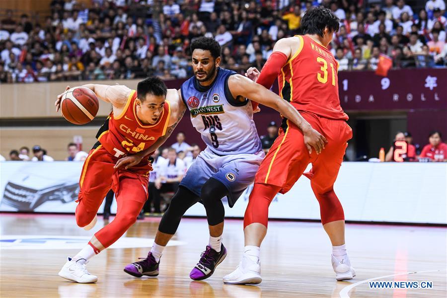 (SP)CHINA-CHANGZHOU-BASKETBALL-CHINA VS AUSTRALIAN NBL TEAM