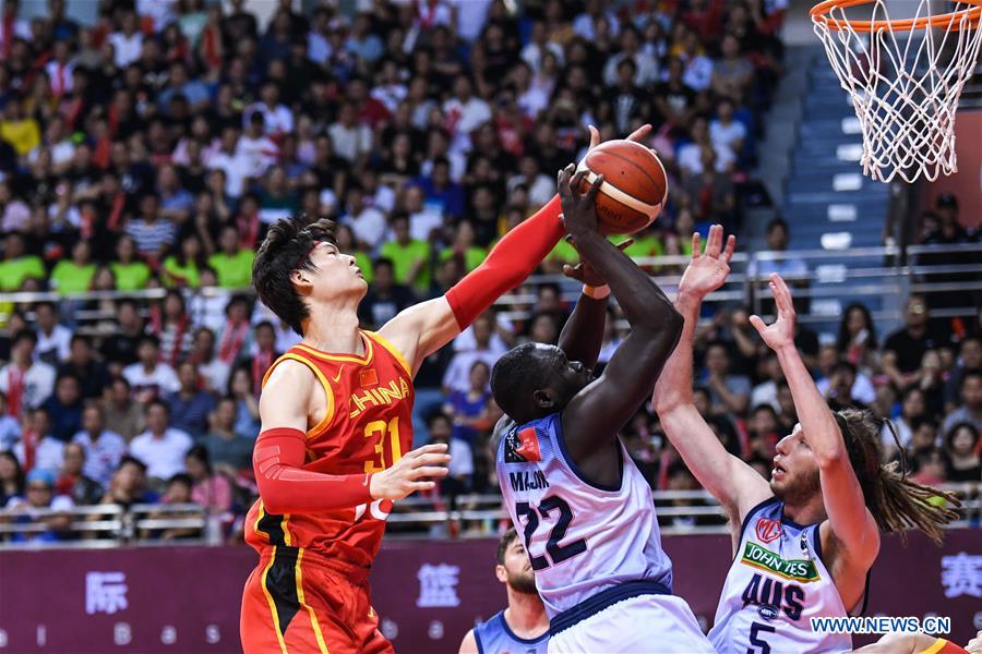 (SP)CHINA-CHANGZHOU-BASKETBALL-CHINA VS AUSTRALIAN NBL TEAM