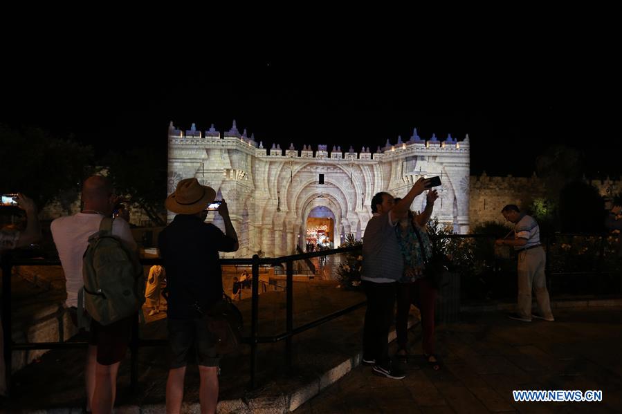 MIDEAST-JERUSALEM-LIGHT FESTIVAL