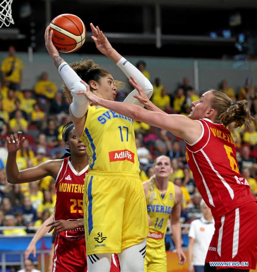 (SP)LATVIA-RIGA-FIBA WOMEN'S EUROBASKET 2019-SWEDEN VS MONGTENEGRO