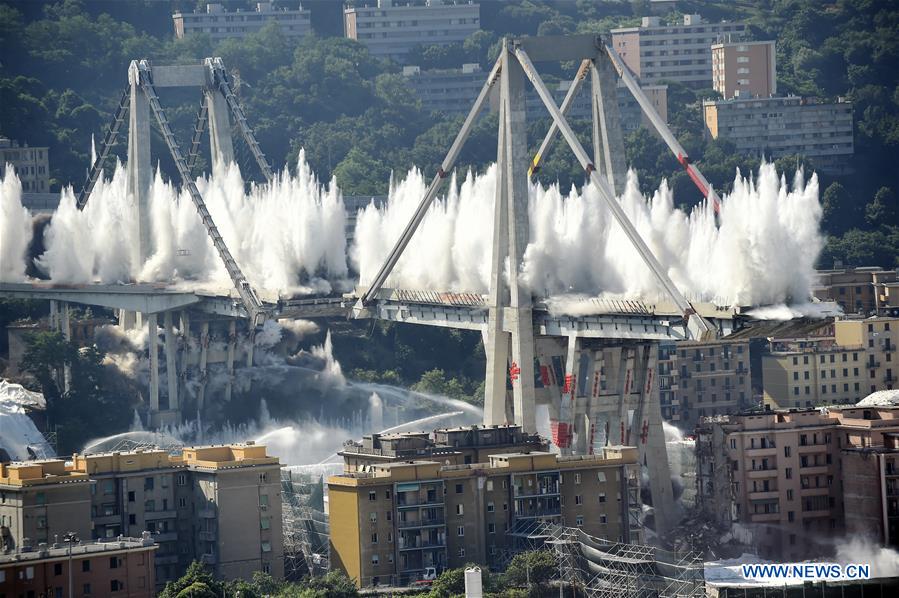 ITALY-GENOA-MORANDI BRIDGE DEMOLISH