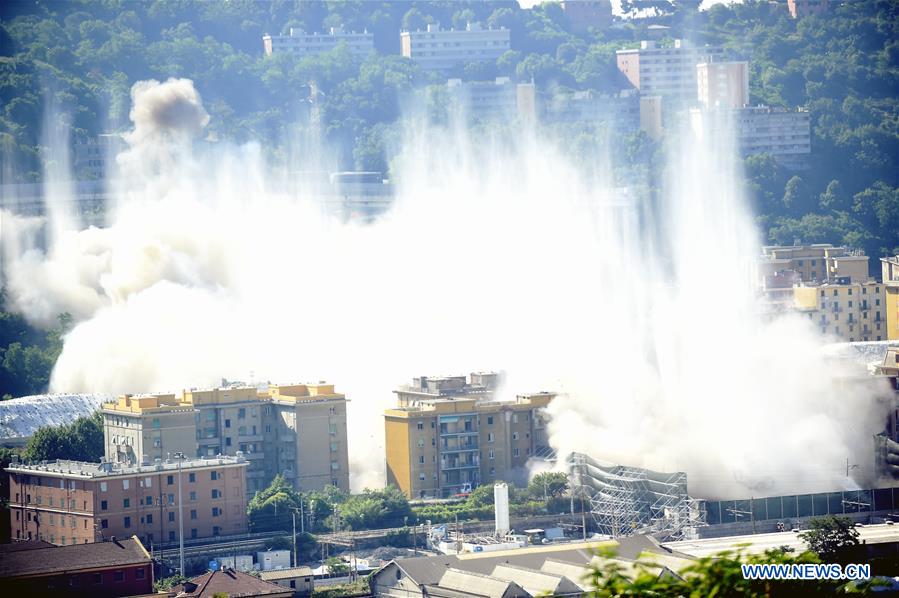 ITALY-GENOA-MORANDI BRIDGE DEMOLISH