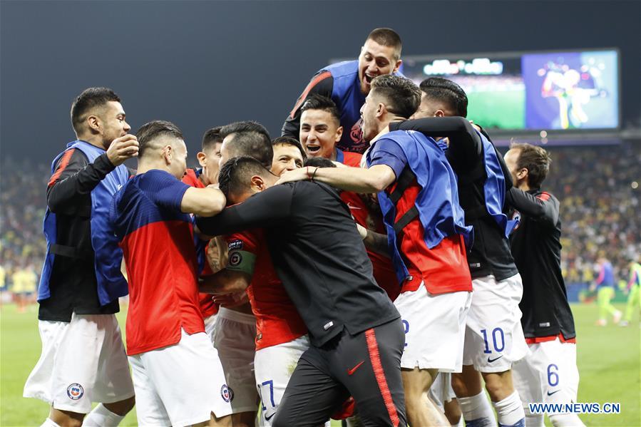 (SP)BRAZIL-SAO PAULO-FOOTBALL-COPA AMERICA 2019-CHILE VS COLOMBIA