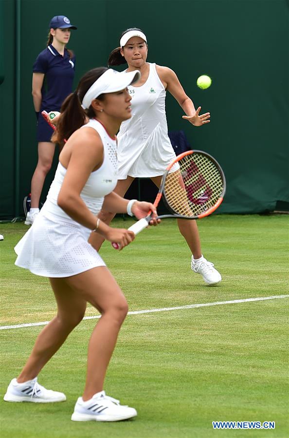 (SP)BRITAIN-LONDON-TENNIS-WIMBLEDON-WOMEN'S DOUBLES