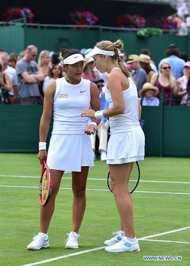 (SP)BRITAIN-LONDON-TENNIS-WIMBLEDON-WOMEN'S DOUBLES